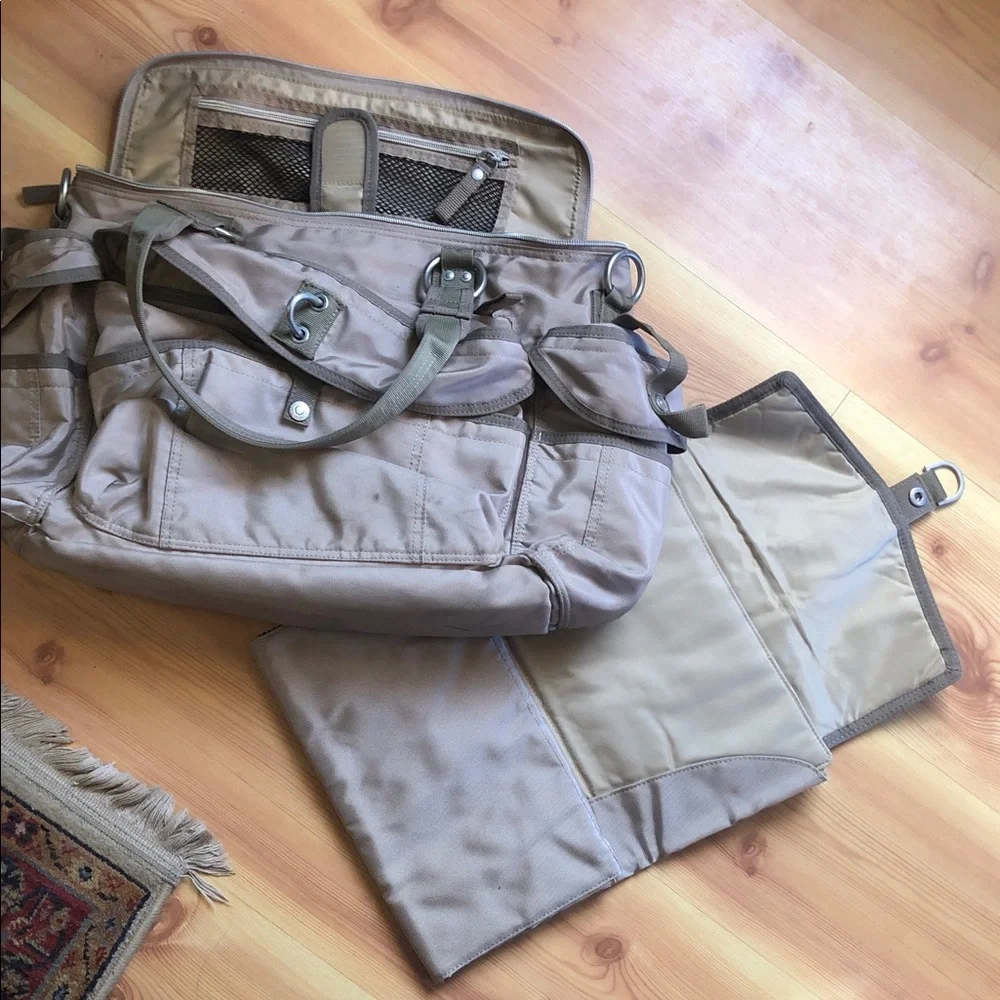 George Gina & Lucy Taupe Diaper Bag
